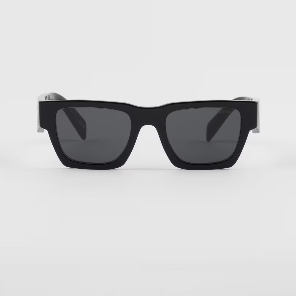 Prada Black Rectangular Sunglasses - image 2